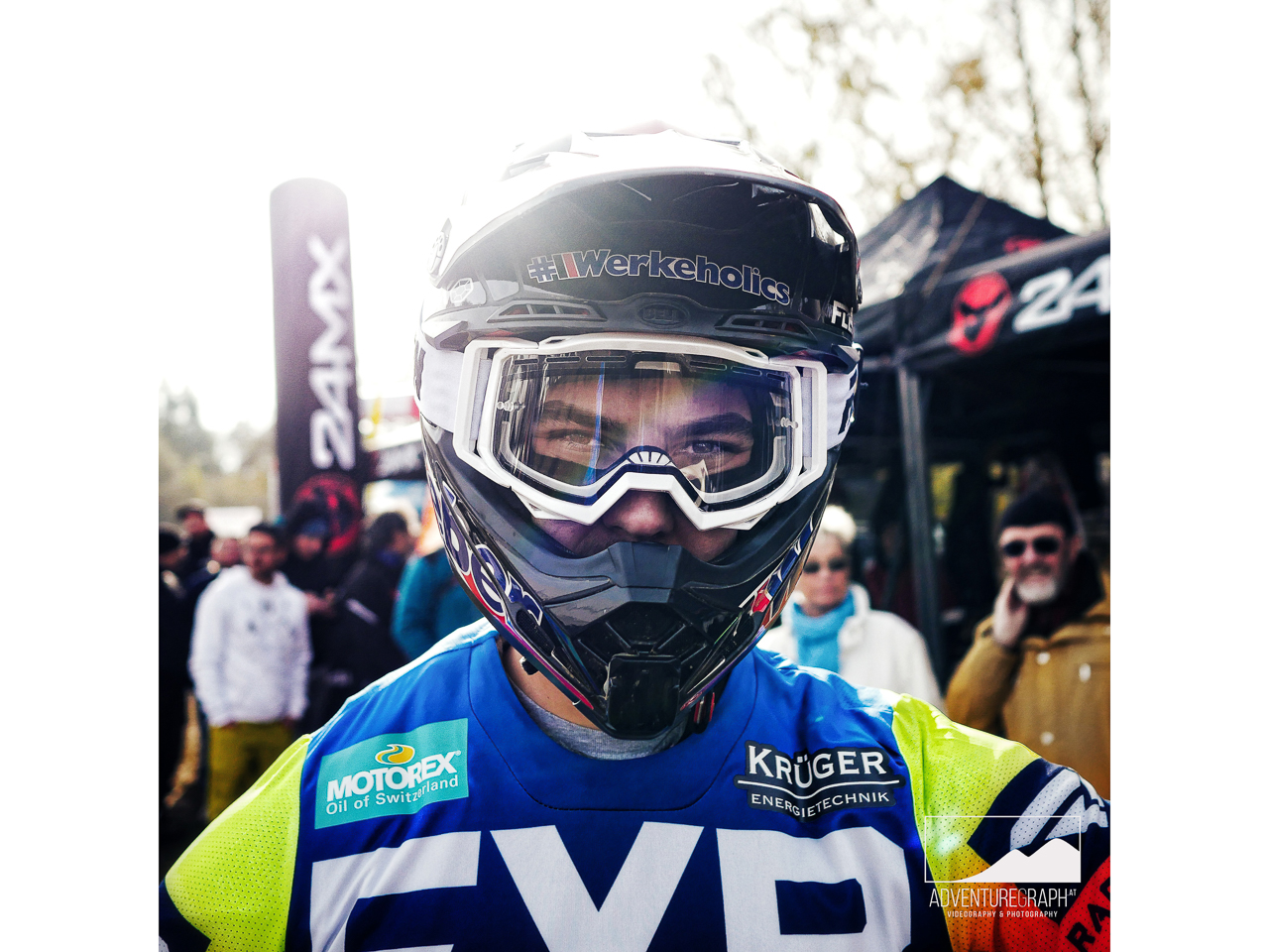 Motocross enduro racer Kevin Gallas with 24MX at WESS (event).